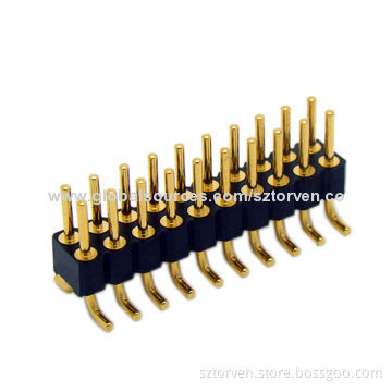 Pin Header, 2.54mm Pitch, Machined Pin SMD Type, 0.45-0.76mm Pin Diameter